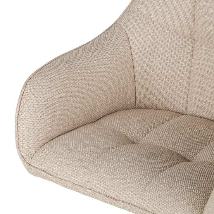 Maisons Du Monde Willy - Silla De Comedor De Tela Beige