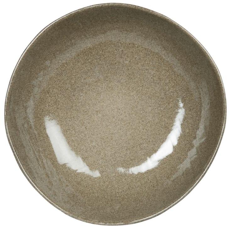 Maisons Du Monde YELLOWSTONE - Lote De 6 - Plato Hondo De Cerámica Verde