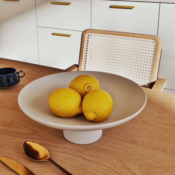 Maisons Du Monde Yellowstone - Soporte De Cerámica Beige Para Tartas