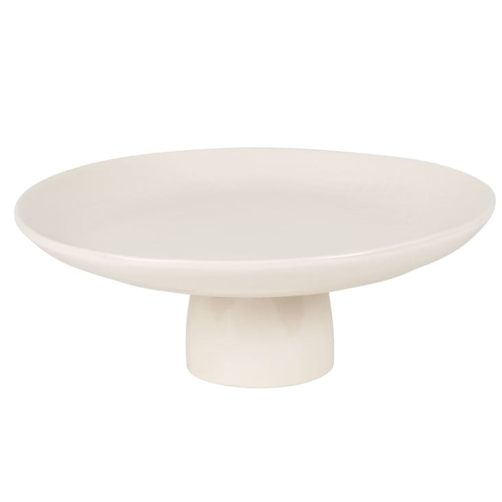 Maisons du Monde Yellowstone - Soporte de cerámica beige para tartas