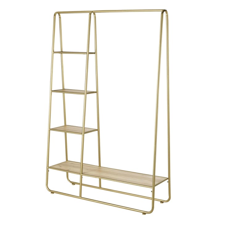 Maisons Du Monde Ysee - Burro De Pino Y Metal De Color Latón