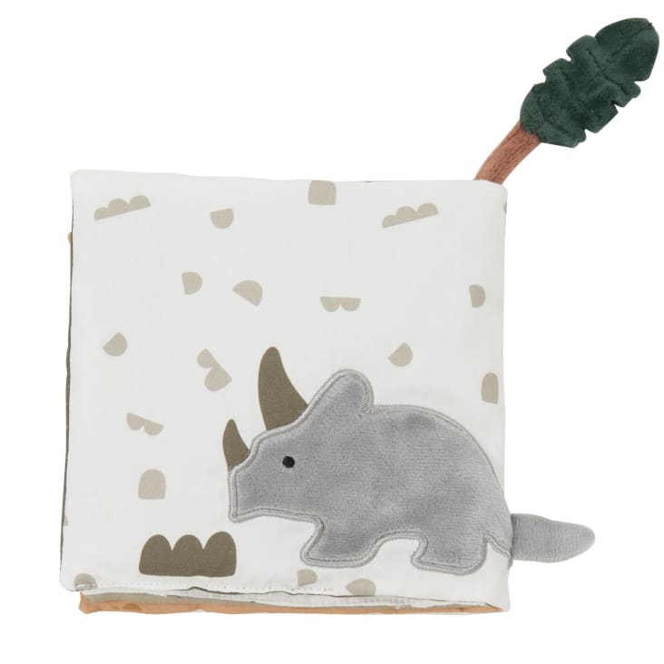 Maisons Du Monde Yuma - Libro Sensorial De Dinosaurio En Verde Beige Y Marrón