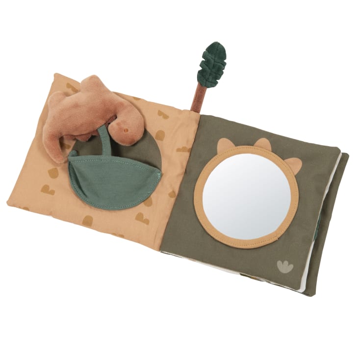 Maisons Du Monde Yuma - Libro Sensorial De Dinosaurio En Verde Beige Y Marrón