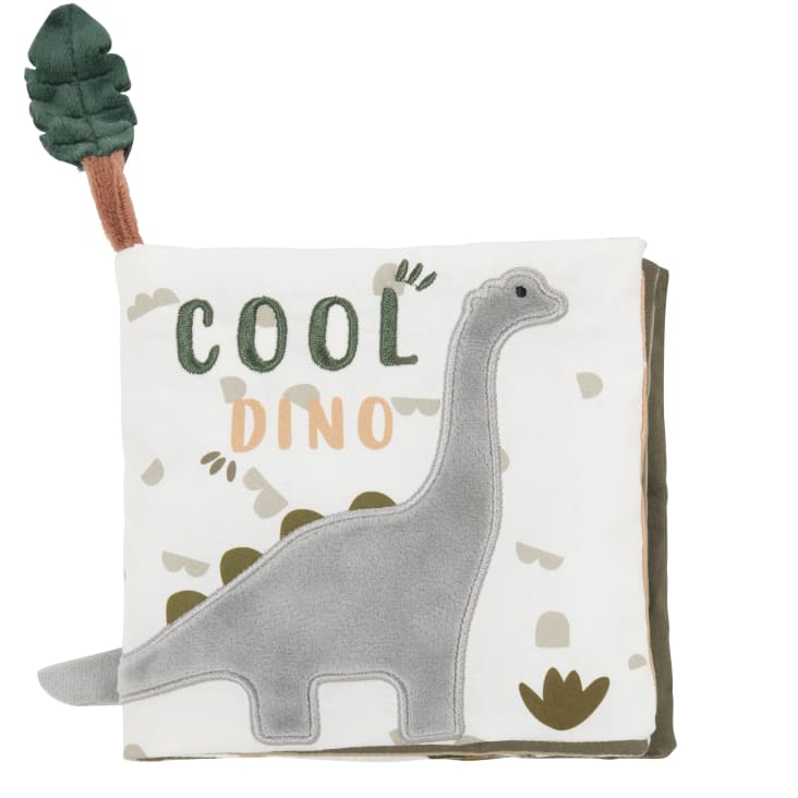 Maisons du Monde Yuma - Libro sensorial de dinosaurio en verde beige y marrón