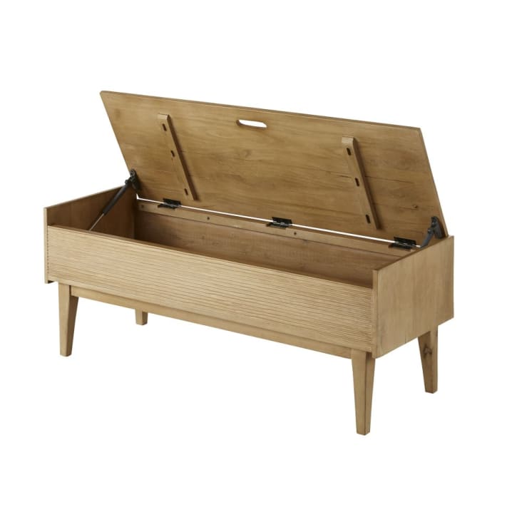 Maisons Du Monde Zahra - Banco De Entrada Con Espacio De Almacenamiento Mango/acacia Macizos