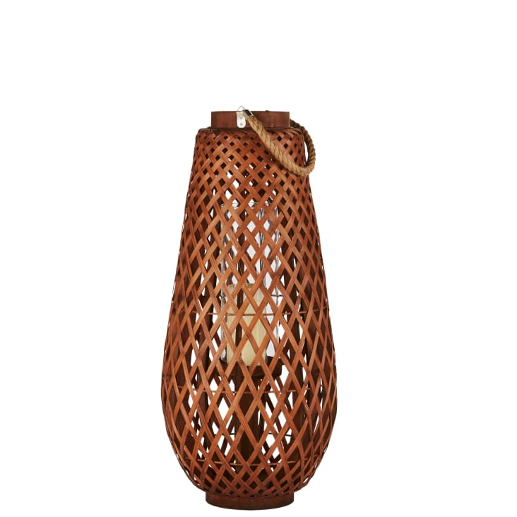 Maisons Du Monde Zanzibar - Farol De Bambú Y Madera De Abeto