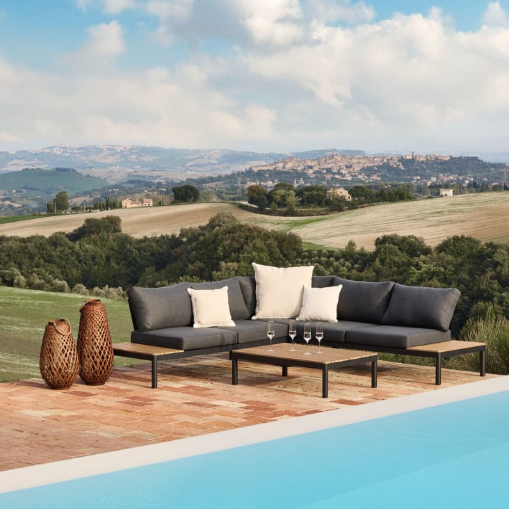 Maisons Du Monde Zanzibar - Farol De Bambú Y Madera De Abeto