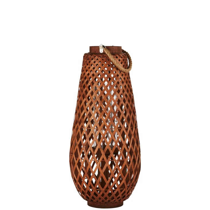 Maisons du Monde Zanzibar - Farol de bambú y madera de abeto