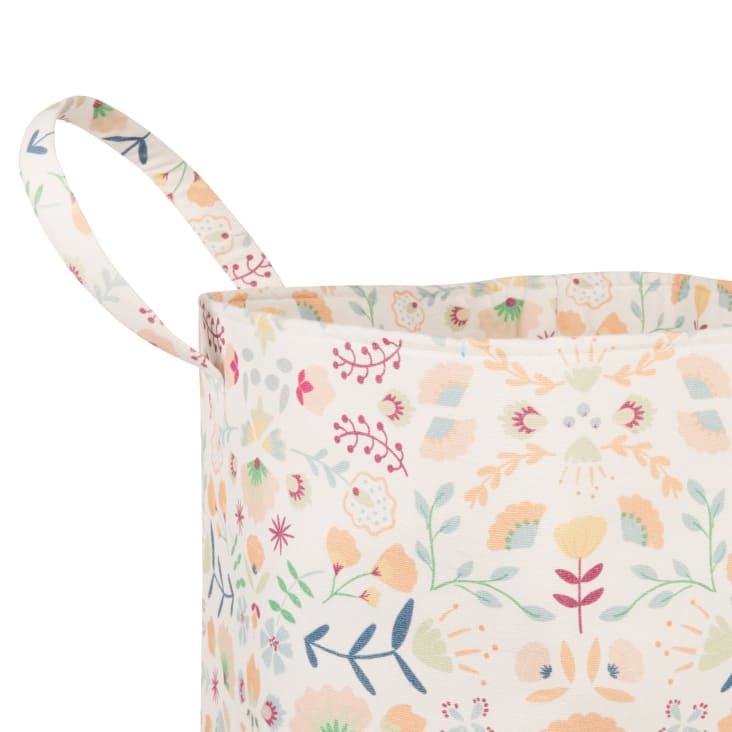 Maisons Du Monde Zoe - Bolsa De Almacenamiento Infantil De Algodón Con Estampado Multicolor