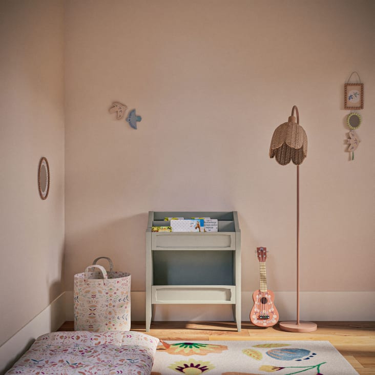 Maisons Du Monde Zoe - Bolsa De Almacenamiento Infantil De Algodón Con Estampado Multicolor