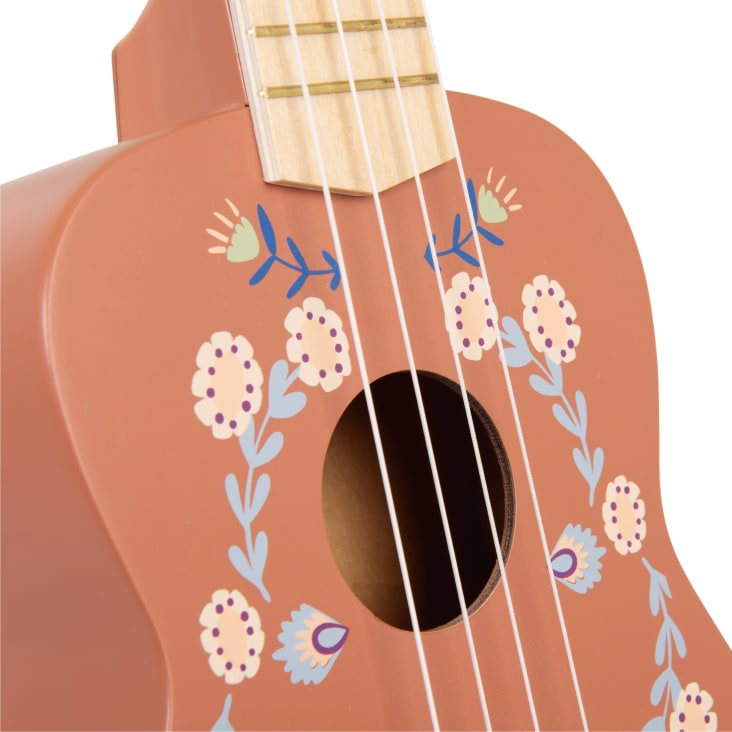 Maisons Du Monde Zoe - Guitarra De Juguete Con Flores Multicolores