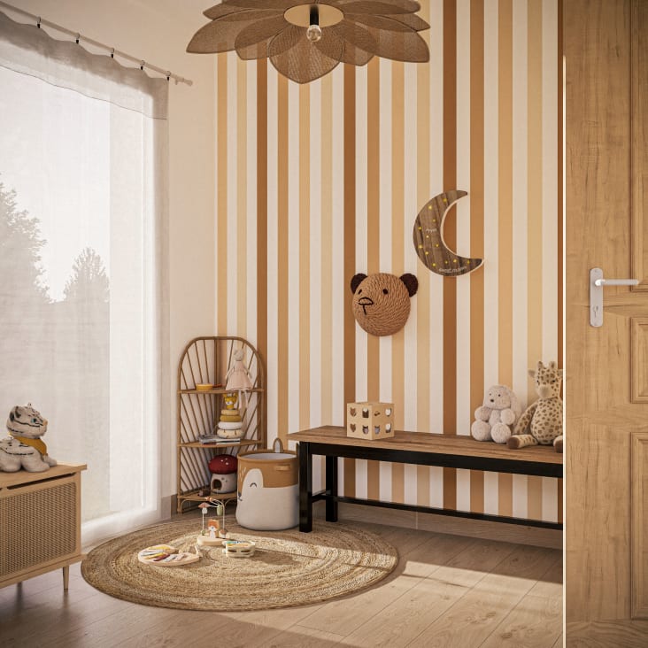 Maisons Du Monde Zoe - Osito Decorativo De Jacinto De Agua Trenzado 30x30