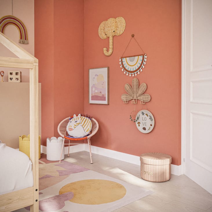 Maisons Du Monde Zoe - Perchero Con Forma De Flores De Ratán Con 3 Ganchos