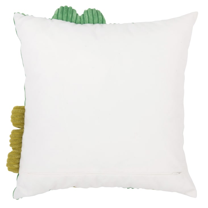 Maisons Du Monde Zoo - Cojín Infantil De Pana Con Cocodrilo Tricolor 40x40