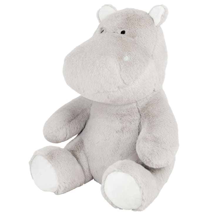 Maisons Du Monde Zoo - Hipopótamo De Peluche Gris Y Blanco