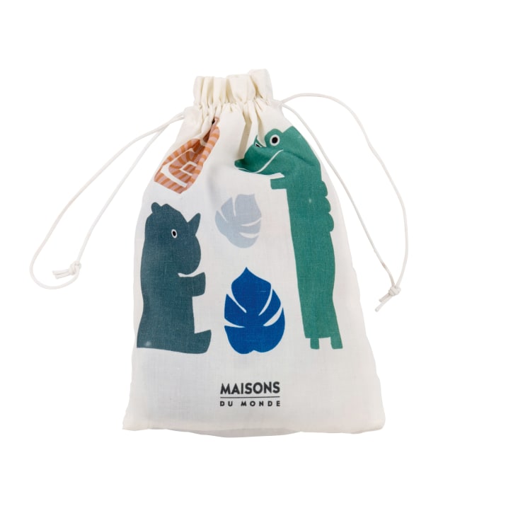 Maisons du Monde Zoo - Juego de cuentas de madera multicolor