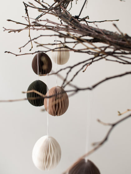 Westwing Adornos Para Colgar De Pascoa Artesanales Ovoid 4 Uds. Ø 7 Cm