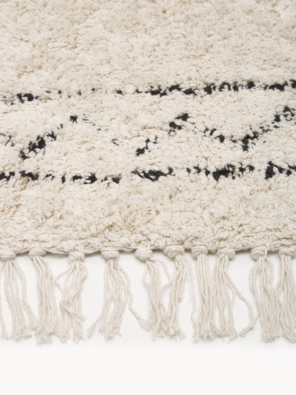Westwing Alfombra Artesanal De Algodón Con Flecos Flonn