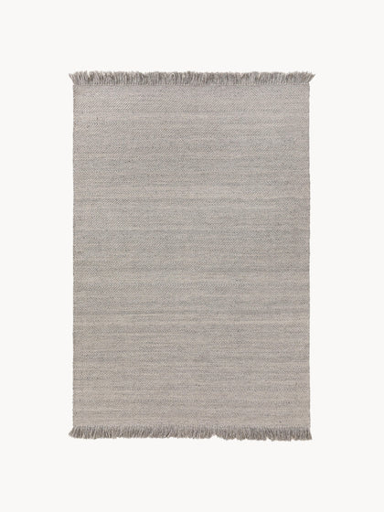 Westwing Alfombra artesanal de lana con flecos Lars