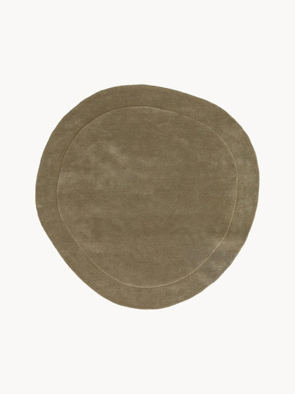 Westwing Alfombra artesanal de lana con forma orgánica Shape