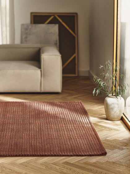 Westwing Alfombra Artesanal De Pelo Largo Texturizada Wes