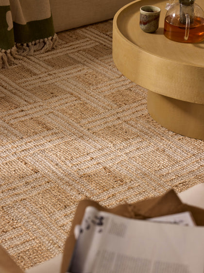 Westwing Alfombra Artesanal De Yute Con Flecos Almir