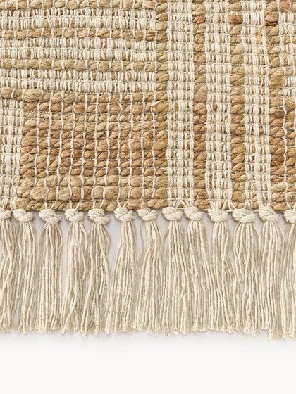 Westwing Alfombra Artesanal De Yute Con Flecos Almir