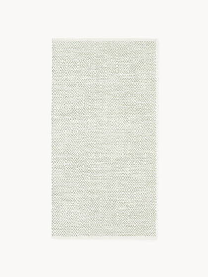 Westwing Alfombra artesanal exterior con estampado de rombos vintage Rika