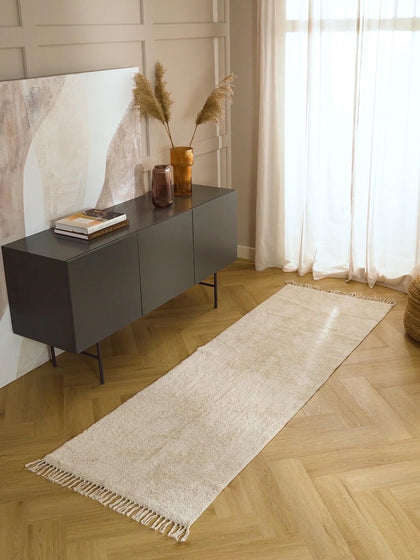 Westwing Alfombra Corredor Artesanal Con Flecos Daya