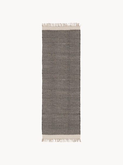 Westwing Alfombra corredor artesanal de lana con flecos Kim