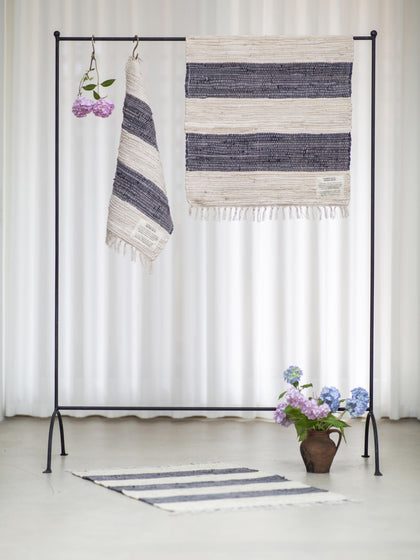 Westwing Alfombra Corredor Artesanal De Pelo Corto Con Borlas Chindi Tamaños Diferentes