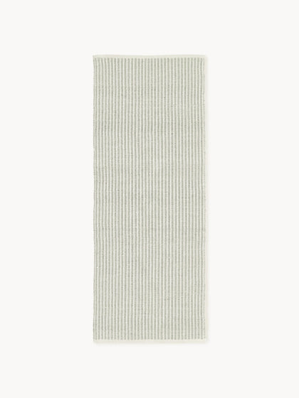 Westwing Alfombra corredor artesanal para exterior a rayas Turner