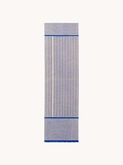 Westwing Alfombra corredor de pelo corto con flecos de diseño Folkform Monochrome