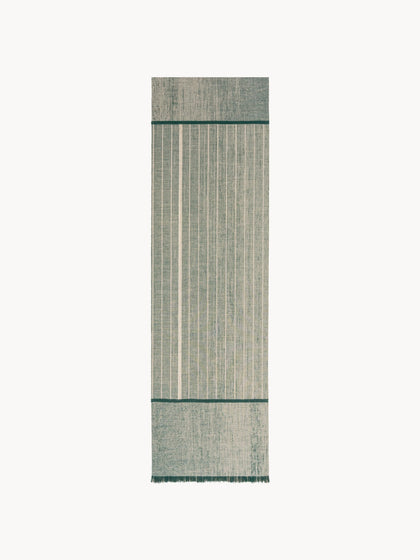 Westwing Alfombra corredor de pelo corto con flecos de diseño Folkform Monochrome