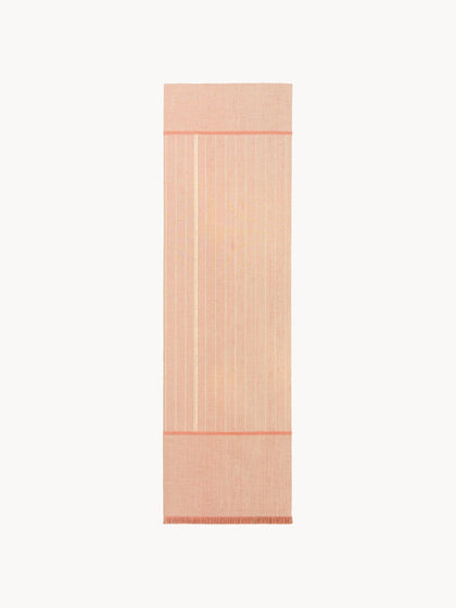Westwing Alfombra corredor de pelo corto con flecos de diseño Folkform Monochrome
