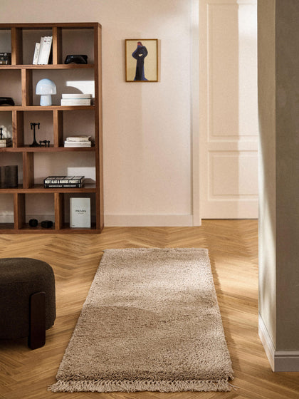 Westwing Alfombra Corredor De Pelo Largo Con Flecos Dreamy