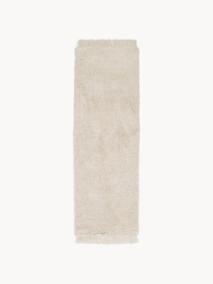 Westwing Alfombra corredor de pelo largo con flecos Dreamy
