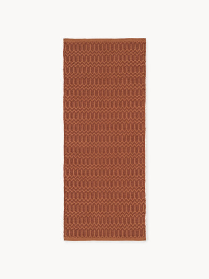 Westwing Alfombra corredor exterior artesanal con estampado geométrico Rune