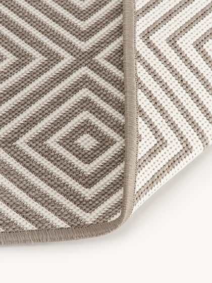 Westwing Alfombra Corredor Exterior Reversible En Rombos Reddy