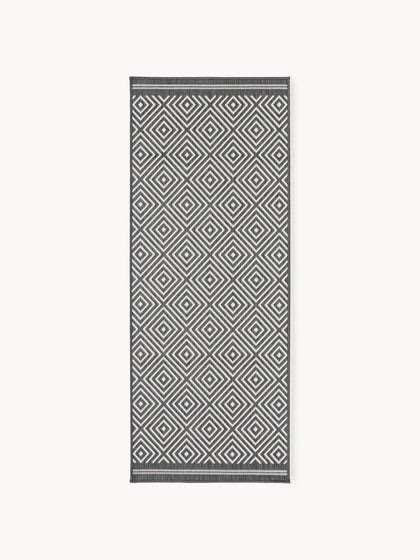 Westwing Alfombra corredor exterior reversible en rombos Reddy