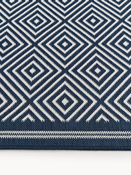 Westwing Alfombra Corredor Exterior Reversible En Rombos Reddy