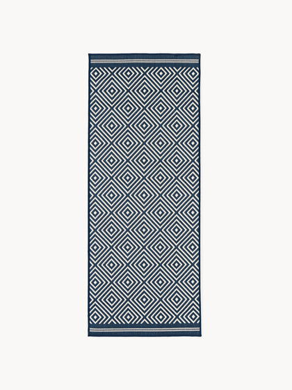 Westwing Alfombra corredor exterior reversible en rombos Reddy