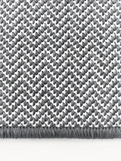 Westwing Alfombra Corredor Exterior Reversible En Zigzag Cort