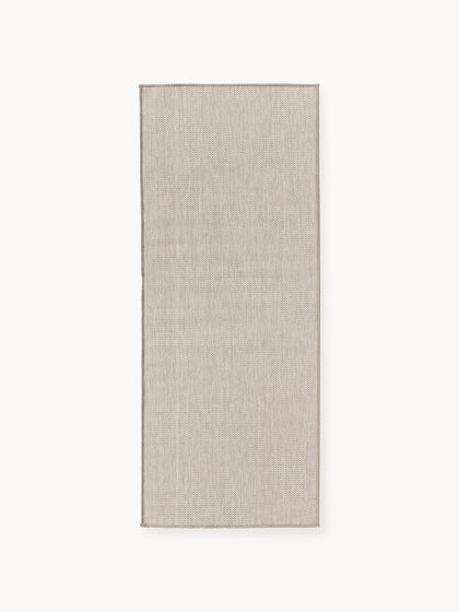 Westwing Alfombra corredor exterior reversible en zigzag Cort