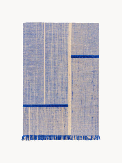 Westwing Alfombra de pelo corto con flecos diseño Folkform Monochrome