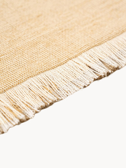 Westwing Alfombra De Pelo Corto Con Flecos Diseño Folkform Monochrome