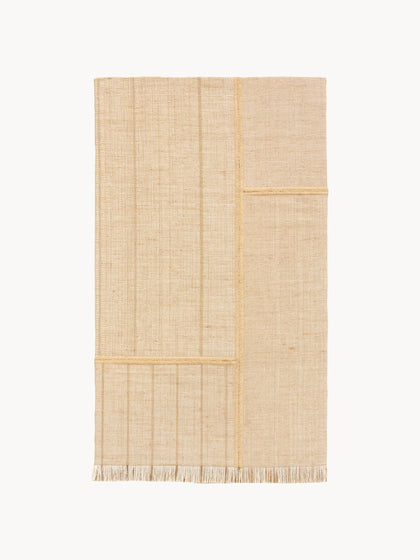 Westwing Alfombra de pelo corto con flecos diseño Folkform Monochrome