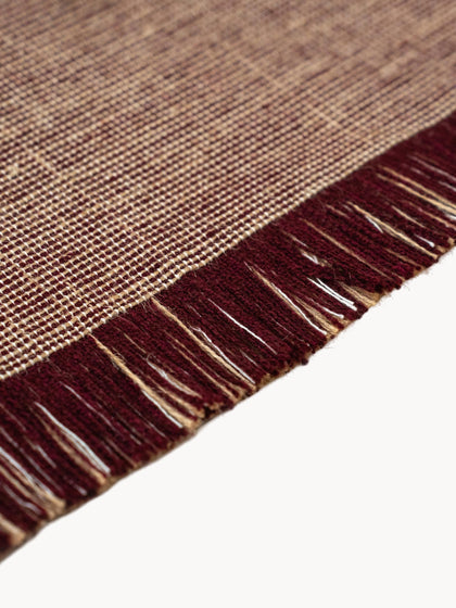 Westwing Alfombra De Pelo Corto Con Flecos Diseño Folkform Monochrome