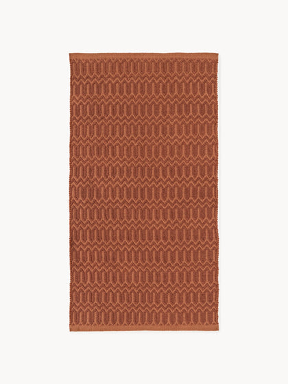 Westwing Alfombra exterior artesanal con estampado geométrico Rune