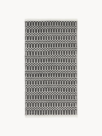 Westwing Alfombra exterior artesanal con estampado geométrico Rune